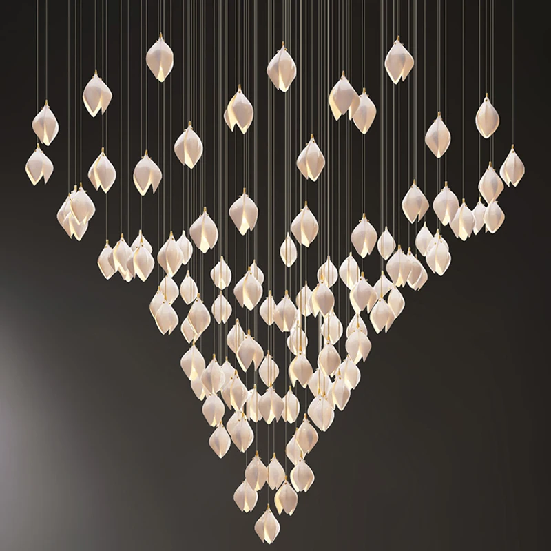 Modern Ceramics Petals Led Pendant Lights Lustre Hotel Lobby Villa Loft Decor Lamp Living Room Home Stairs Hanging Light Fixture
Modern Ceramics Petals Led Pendant Lights Lustre Hotel Lobby Villa Loft Decor Lamp Living Room Home Stairs Hanging Light Fixture