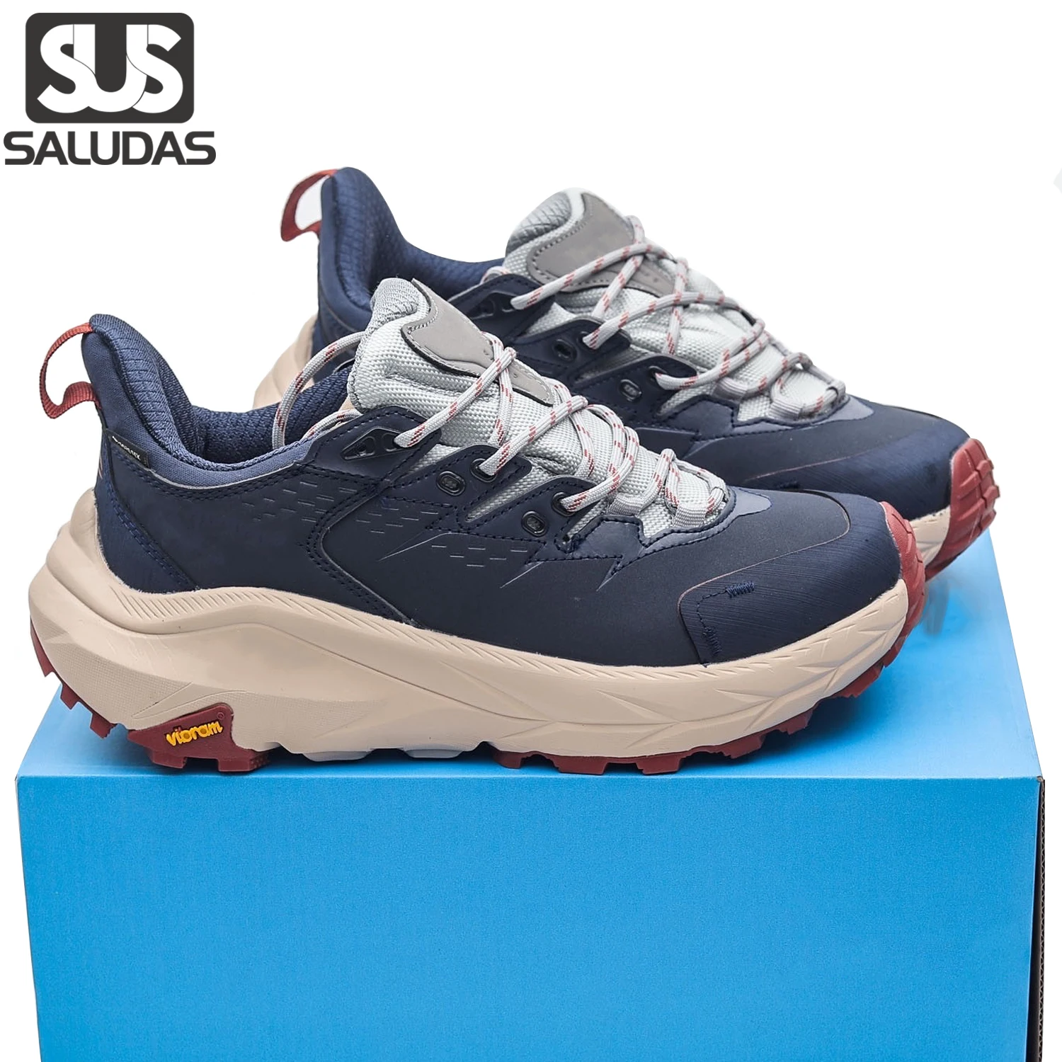 

SALUDAS Brand KAHA 2 GTX Low Top Male Hiking Shoes Men Trail Running Shoes Outdoor Mountain Camping Waterproof Trekking Sneakers