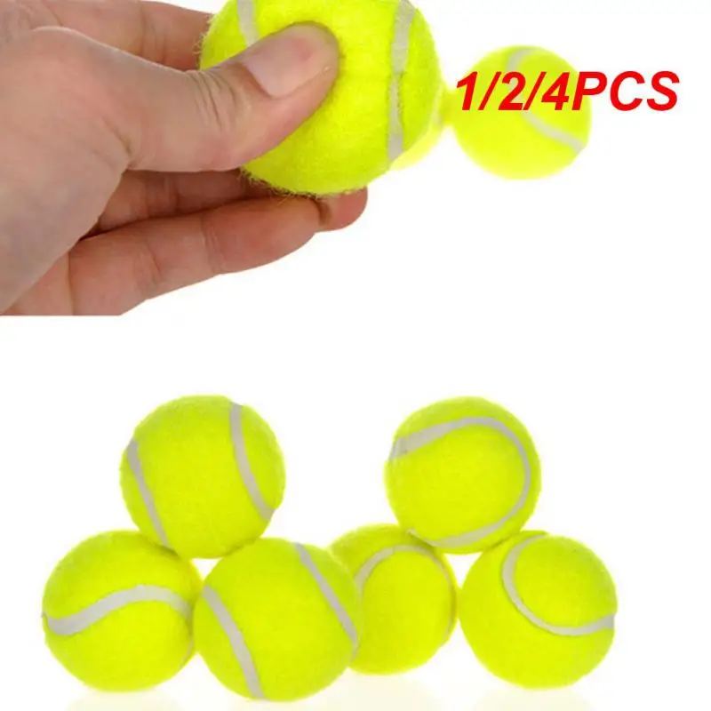 

Высококачественные эластичные теннисные мячи 1/2/4 шт., мягкие тренировочные спортивные резиновые мячи для тренировок, уменьшенное давление