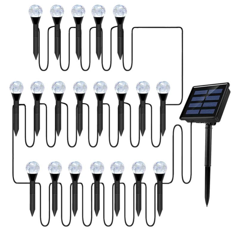 Solar Outdoor Light Garland 20/30LED Crystal Bubble Ball String Lighs Christmas Fairy Lights Waterproof Soalr Lamp Garden Decor
Solar Outdoor Light Garland 20/30LED Crystal Bubble Ball String Lighs Christmas Fairy Lights Waterproof Soalr Lamp Garden Decor