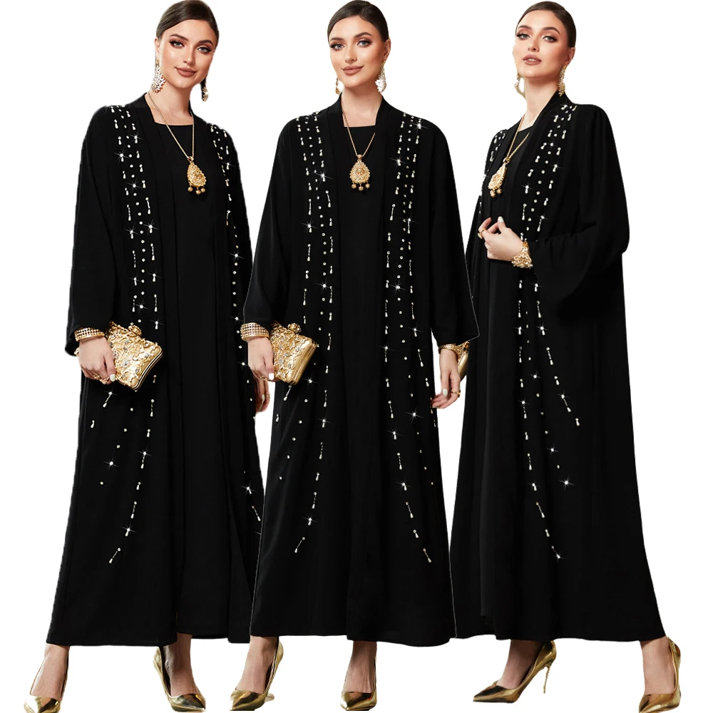 Abayas For Women Muslim Dresses Beading Long Sleeve Turkey Modest Robe Casual Dubai Kaftan Moroccan Caftan Woman Kimono Ramadan
Abayas For Women Muslim Dresses Beading Long Sleeve Turkey Modest Robe Casual Dubai Kaftan Moroccan Caftan Woman Kimono Ramadan