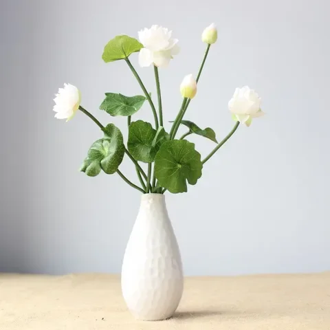 Mini Lotus Artificial Flowers Plants Wedding Home Decoration Silk Dried Natural Pressed Flowers Vase Charms Florist Supplies
Mini Lotus Artificial Flowers Plants Wedding Home Decoration Silk Dried Natural Pressed Flowers Vase Charms Florist Supplies