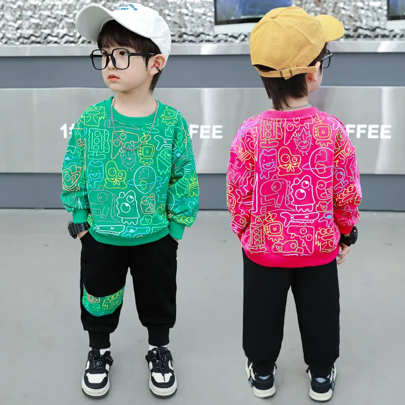 Children's Cotton Tracksuit Boys Fashion Sports Suits Kids Clothes Suits Sweatshirts Pant 2pcs/Sets Spring Autumn 2-10Years
Children's Cotton Tracksuit Boys Fashion Sports Suits Kids Clothes Suits Sweatshirts Pant 2pcs/Sets Spring Autumn 2-10Years