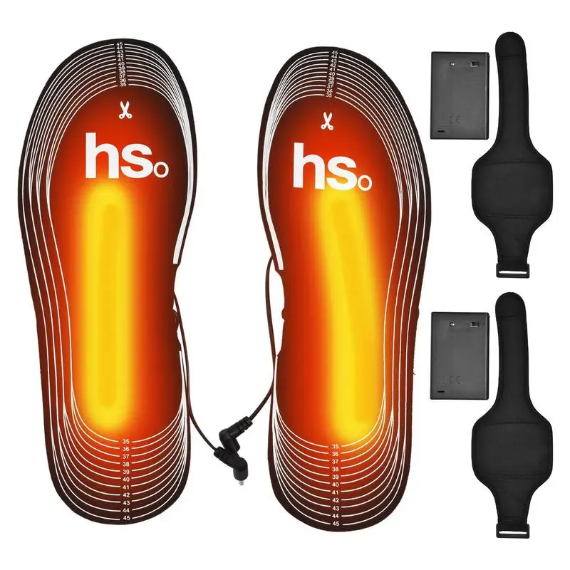 

1 Pair New USB Heated Insoles Foot Warming Pad Feet Warmer Sock Pad Mat Winter Outdoor Sports Heating Shoe Insoles Winter Warm