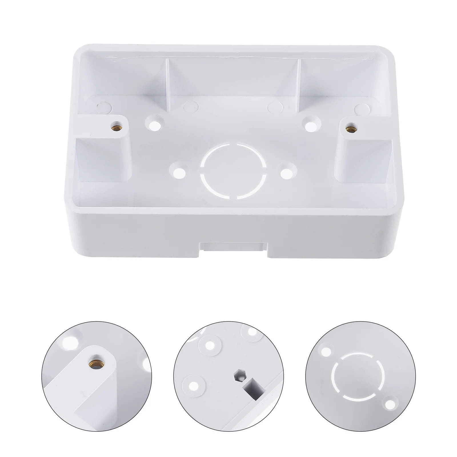 5 Pcs Junction Box Wall Socket Boxes Flame Retardant Bottom External Installation Abs 
5 Pcs Junction Box Wall Socket Boxes Flame Retardant Bottom External Installation Abs