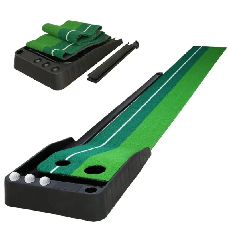 8.2 ft x 11.8 inch Golf Putting Green Portable Putting Mat for Indoor and Outdoor Use with Auto Ball Return Function Golf Practi
8.2 ft x 11.8 inch Golf Putting Green Portable Putting Mat for Indoor and Outdoor Use with Auto Ball Return Function Golf Practi