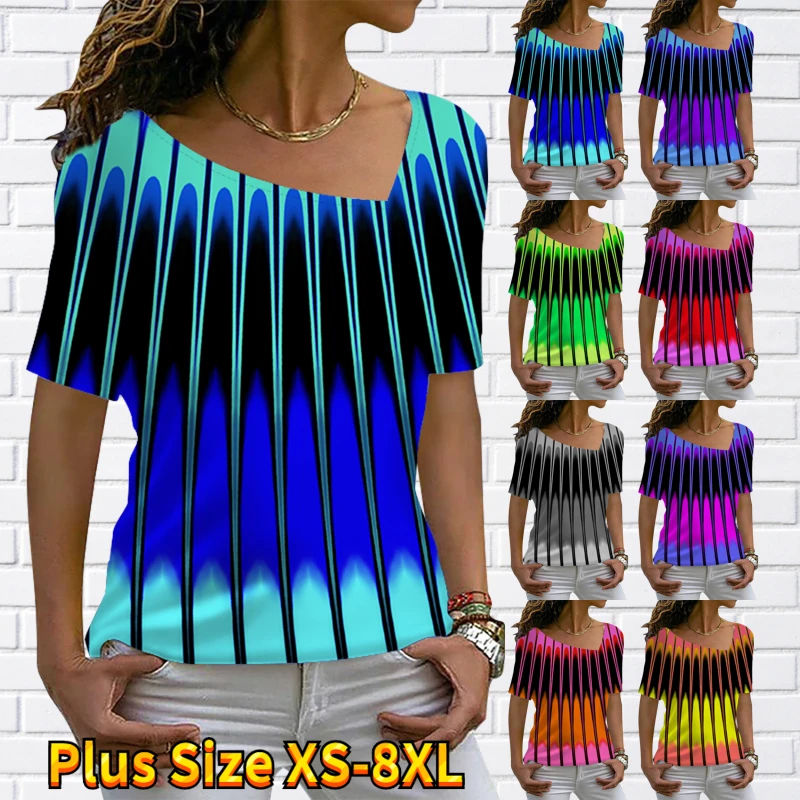 2023 Summer Loose Tee Shirt New Design Printing T-Shirt Women's Fashion Casual Top Women's Sexy V-Neck Pullover Short Sleeve
2023 Summer Loose Tee Shirt New Design Printing T-Shirt Women's Fashion Casual Top Women's Sexy V-Neck Pullover Short Sleeve