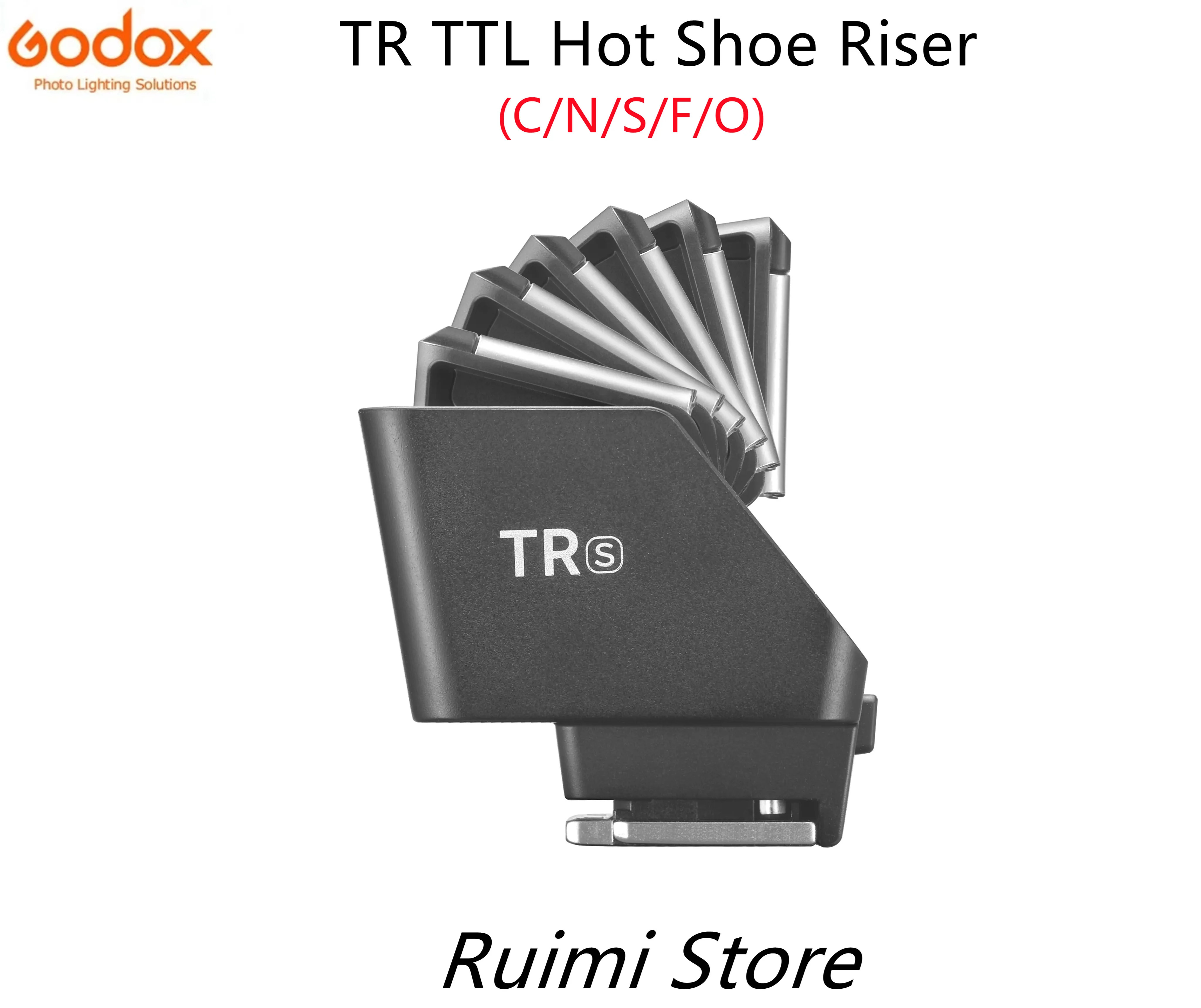 Godox Hot Shoe Riser TR TTL FS R Compatible Con Canon E TTL II Nikon