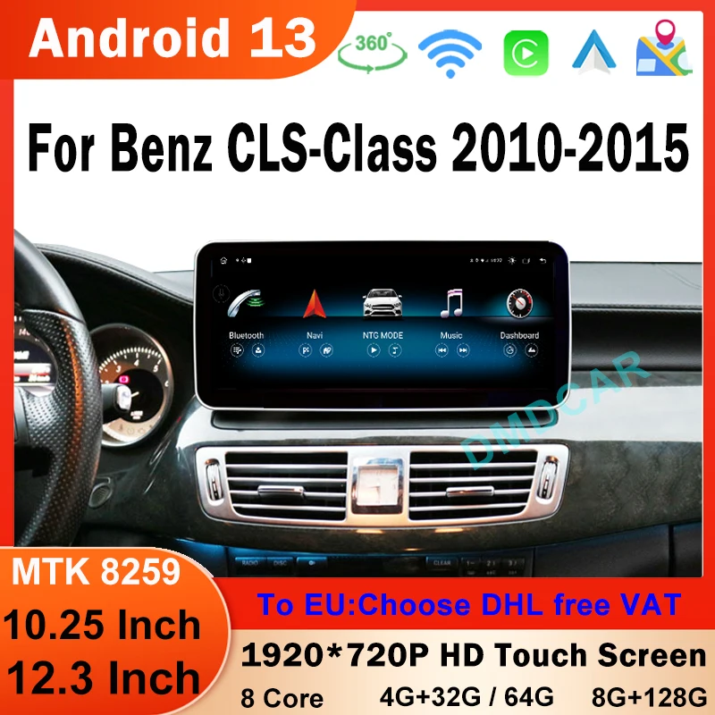 Cayplay Auto Android13 MT8259 10.25/12.5" For Mercedes Benz CLS Class 2010-2015 Car Multimedia Video Radio Player GPS Navigation
Cayplay Auto Android13 MT8259 10.25/12.5" For Mercedes Benz CLS Class 2010-2015 Car Multimedia Video Radio Player GPS Navigation