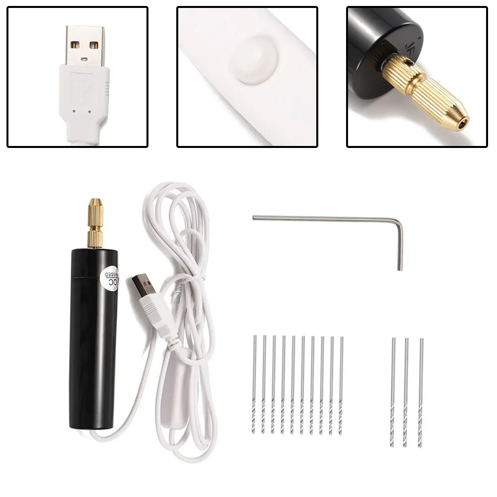 Electric USB Drill Handheld Rotary Engraving Pen For Wood Craft Grinder Drilling Carving Handheld Rotary Polishing Power Tool
Electric USB Drill Handheld Rotary Engraving Pen For Wood Craft Grinder Drilling Carving Handheld Rotary Polishing Power Tool