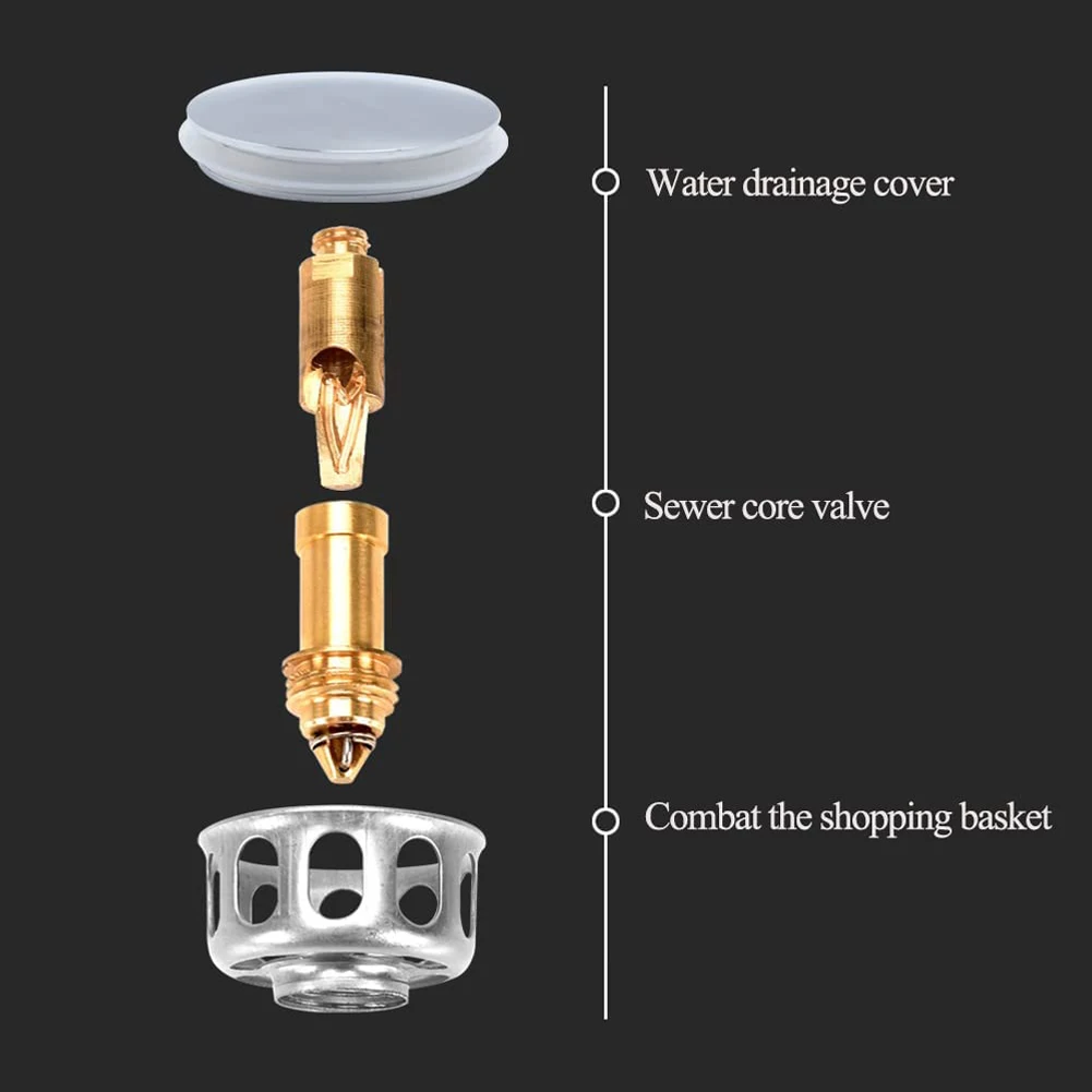 38mm Replacement Sink/Basin Waste Plug Cap Easy Pop-Up Click Clack Chrome For Most Bathroom Basin Sink Bathtub
38mm Replacement Sink/Basin Waste Plug Cap Easy Pop-Up Click Clack Chrome For Most Bathroom Basin Sink Bathtub