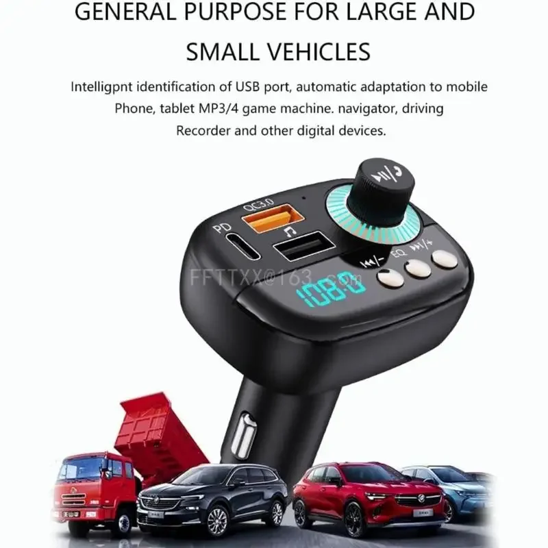 Wireless Handsfree Call Fast Charging Car MP3 Music Player Receiver Transmitter Adapter Compatible for Speaker Portable
Wireless Handsfree Call Fast Charging Car MP3 Music Player Receiver Transmitter Adapter Compatible for Speaker Portable