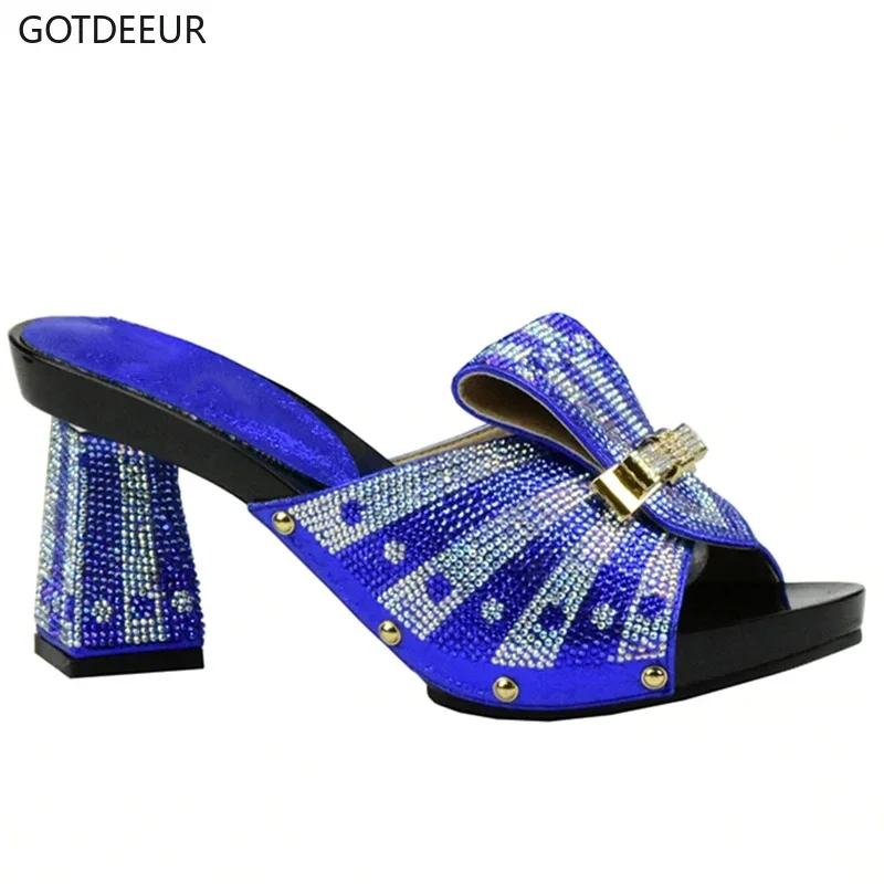 New Arrival Blue Color Italian Design Women Shoe High Quality Slip on Summer Slipper Shoes Sexy Lady Low Heels Shoes for Parties
New Arrival Blue Color Italian Design Women Shoe High Quality Slip on Summer Slipper Shoes Sexy Lady Low Heels Shoes for Parties