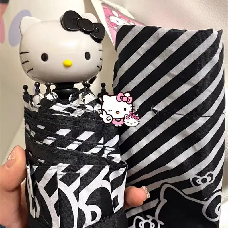 Милый складной зонт Hello Kitty Sanrios тройного сложения виниловый мультяшный милый складной зонтик с защитой от УФ-излучения портативный полностью автоматический зонтик
Милый складной зонт Hello Kitty Sanrios тройного сложения виниловый мультяшный милый складной зонтик с защитой от УФ-излучения портативный полностью автоматический зонтик