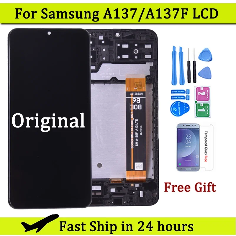 

Original 6.6'' For Samsung Galaxy A13 A137 LCD Display With Touch Screen Digitizer For Samsung A137 SM-A137F, SM-A137F/DSN,