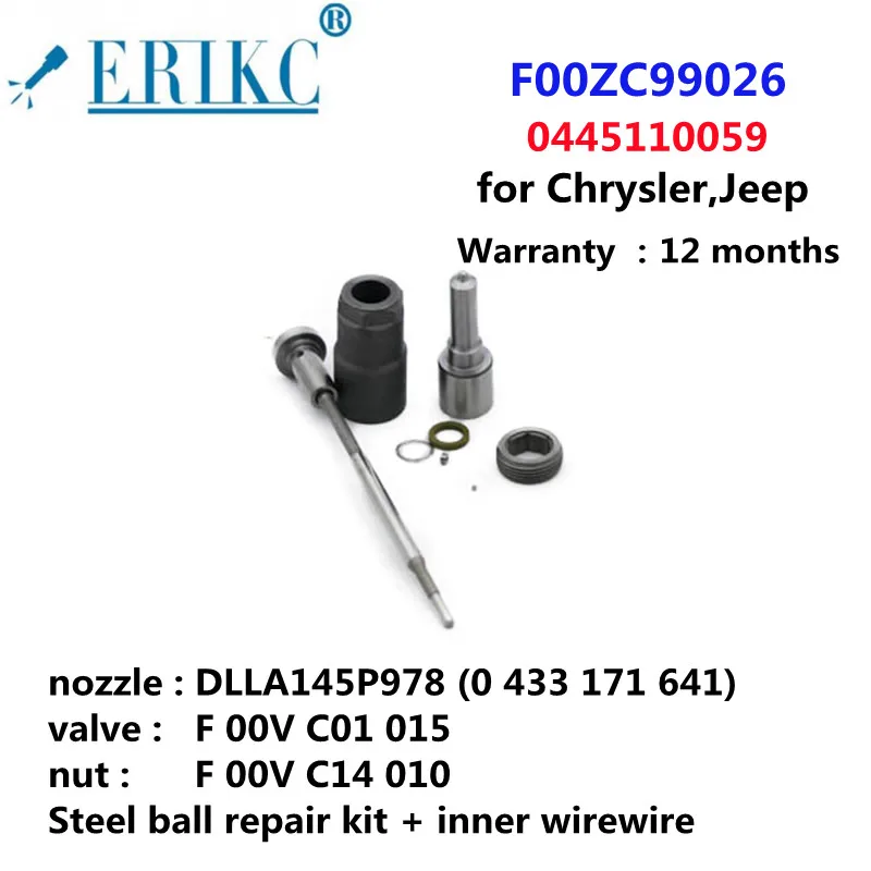 ERIKC F00ZC99026 комплекты для капитального ремонта инжектора сопло DLLA145P978 (0433171641) клапан F00VC01015 гайка F00VC14012 для 0445110059
ERIKC F00ZC99026 комплекты для капитального ремонта инжектора сопло DLLA145P978 (0433171641) клапан F00VC01015 гайка F00VC14012 для 0445110059
