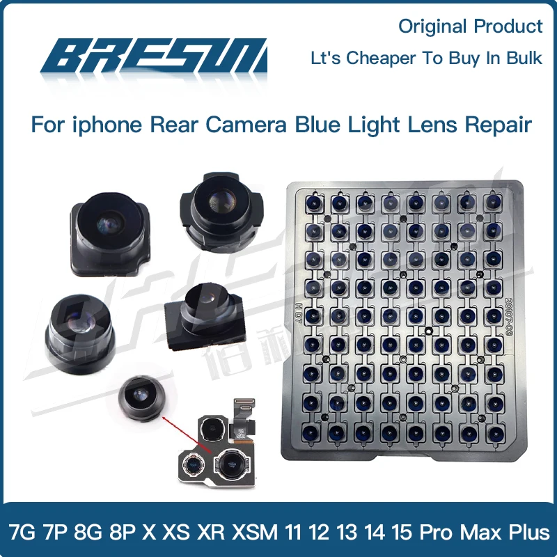 5PCS Back Camera Blue Lens Parts Replacement For iPhone 7 8 P X XS XR XSM 11 12 13 14 15 Pro Max Mini Rear Camera Repair Replace
5PCS Back Camera Blue Lens Parts Replacement For iPhone 7 8 P X XS XR XSM 11 12 13 14 15 Pro Max Mini Rear Camera Repair Replace