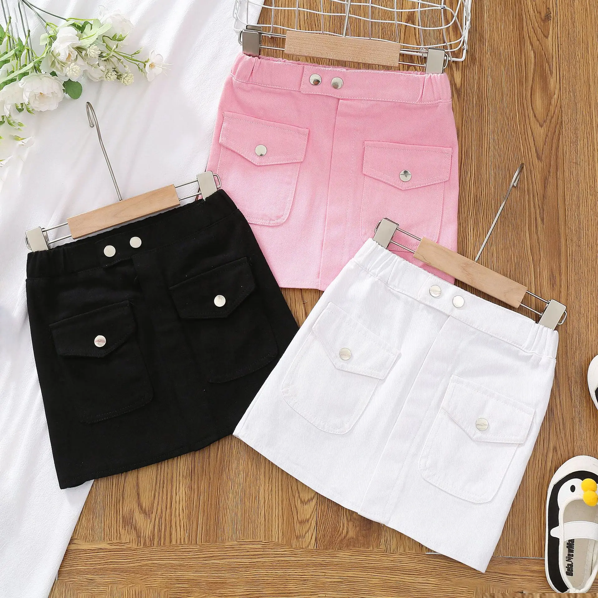 2-12Y Children Clothes Summer White Pink Black Girls Skirts Solid Color A-Line Skirts Autumn Spring Clothing Costumes
2-12Y Children Clothes Summer White Pink Black Girls Skirts Solid Color A-Line Skirts Autumn Spring Clothing Costumes
