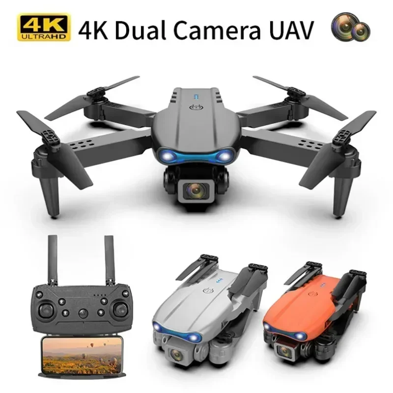 

New E99 Pro2 4K Dual Camera RC Mini Drone WIFI FPV Aerial Photography Helicopter Foldable Quadcopter Dron Toys Kid Gifts 2022