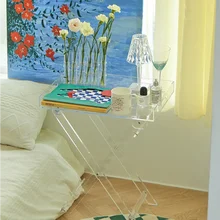 Modern Design Nordic Double-layer Simple Coffee Table Acrylic Transparent Bedside Table Side Table Small Household Tea Cabinet
Modern Design Nordic Double-layer Simple Coffee Table Acrylic Transparent Bedside Table Side Table Small Household Tea Cabinet