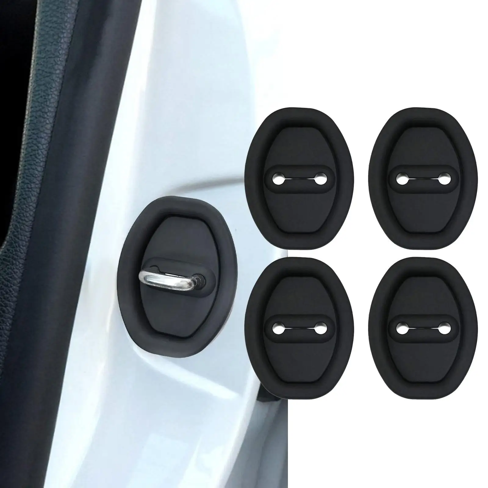 

4x Generic Car Door Lock Covers Accessories for Pickup Truck Cars Sedan