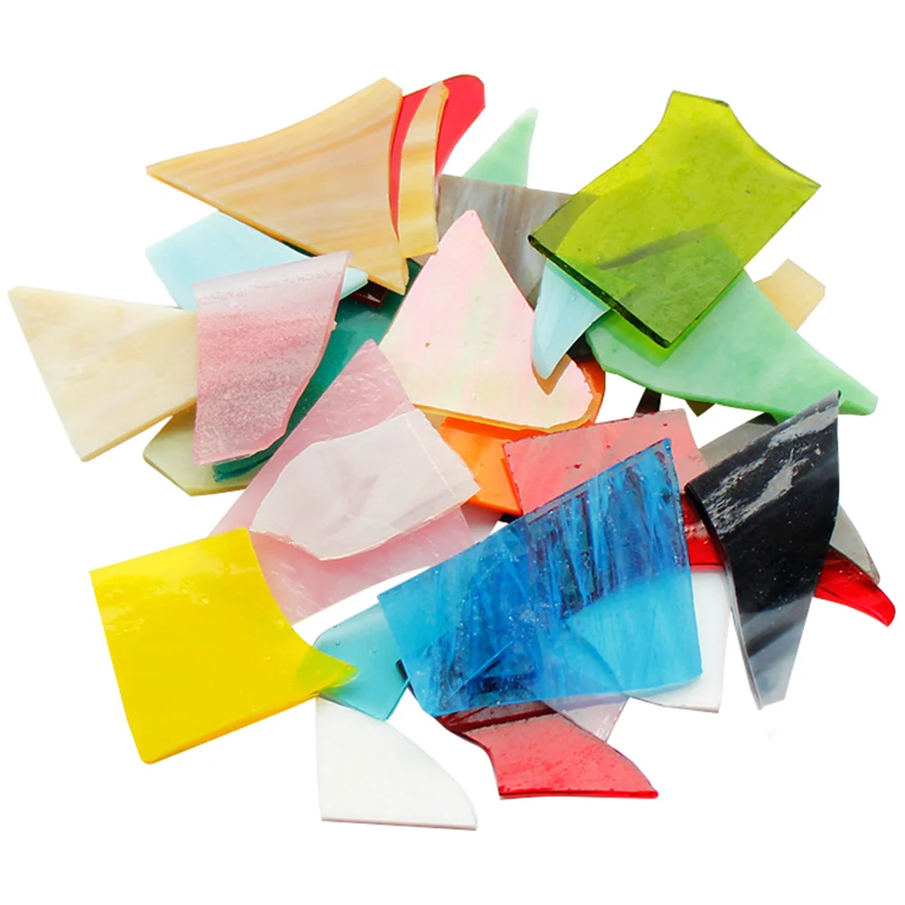 

Colored Mica Flakes Mosaic Glass Fragment Delicate Tiles DIY Materials Home Supplies