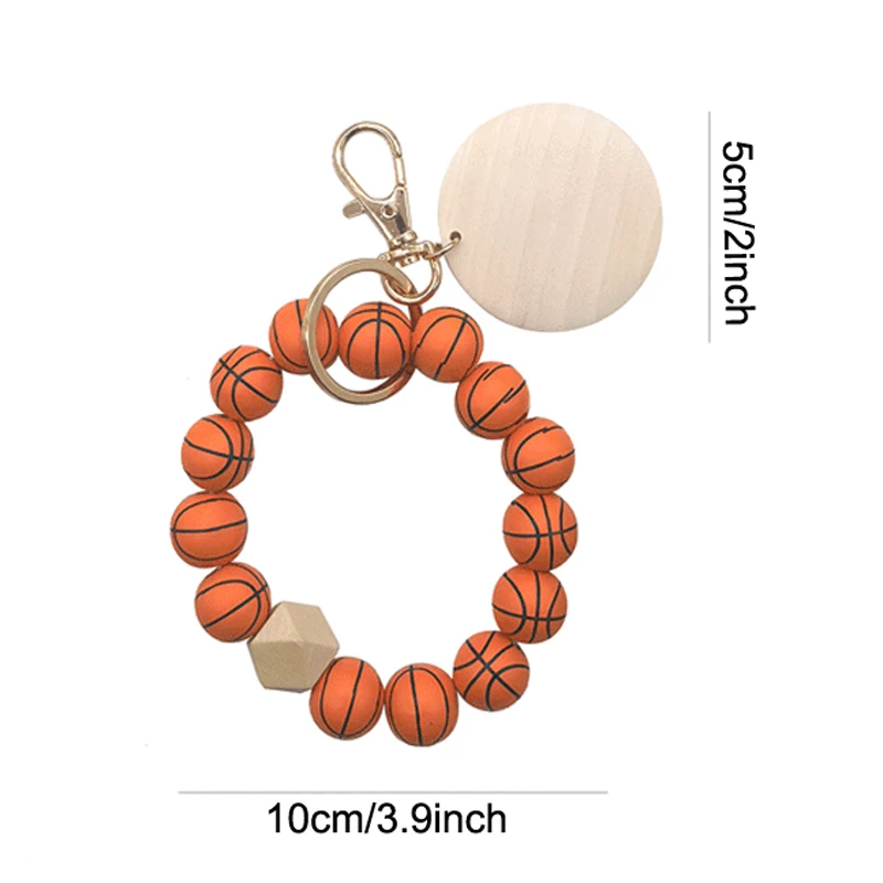 6 Styles Beaded Bracelet Keychain Party Favor Baseball Basketball Keychain Volleyball Soccer Wooden Bead Bracelet Key Chain
6 Styles Beaded Bracelet Keychain Party Favor Baseball Basketball Keychain Volleyball Soccer Wooden Bead Bracelet Key Chain