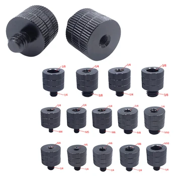 1/4-M4 M5 M6 M8 M10 변환 나사, 수-암 스레드 나사 마운트 변환기, 표준 1/4 마운트 어댑터 나사, 3/8 인치 상품 이미지