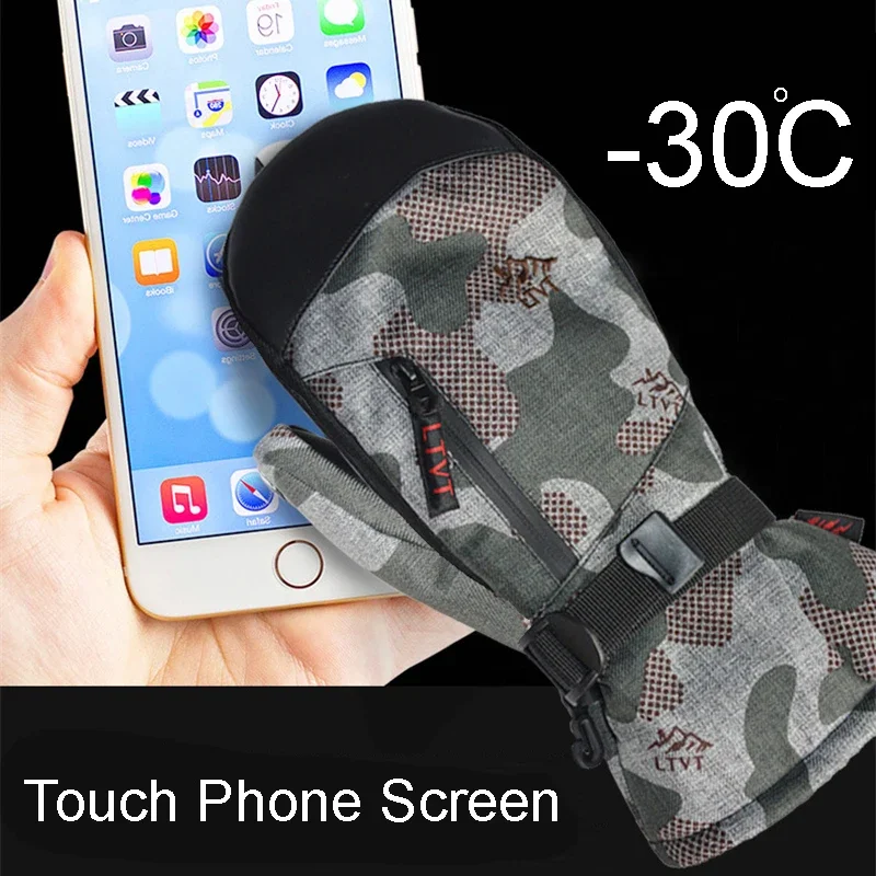 High quality -30 Winter Warm Professional Snowboard Ski Gloves Waterproof Touch Phone Screen Thermal Mittens Skiing snowmobile 2
High quality -30 Winter Warm Professional Snowboard Ski Gloves Waterproof Touch Phone Screen Thermal Mittens Skiing snowmobile 2