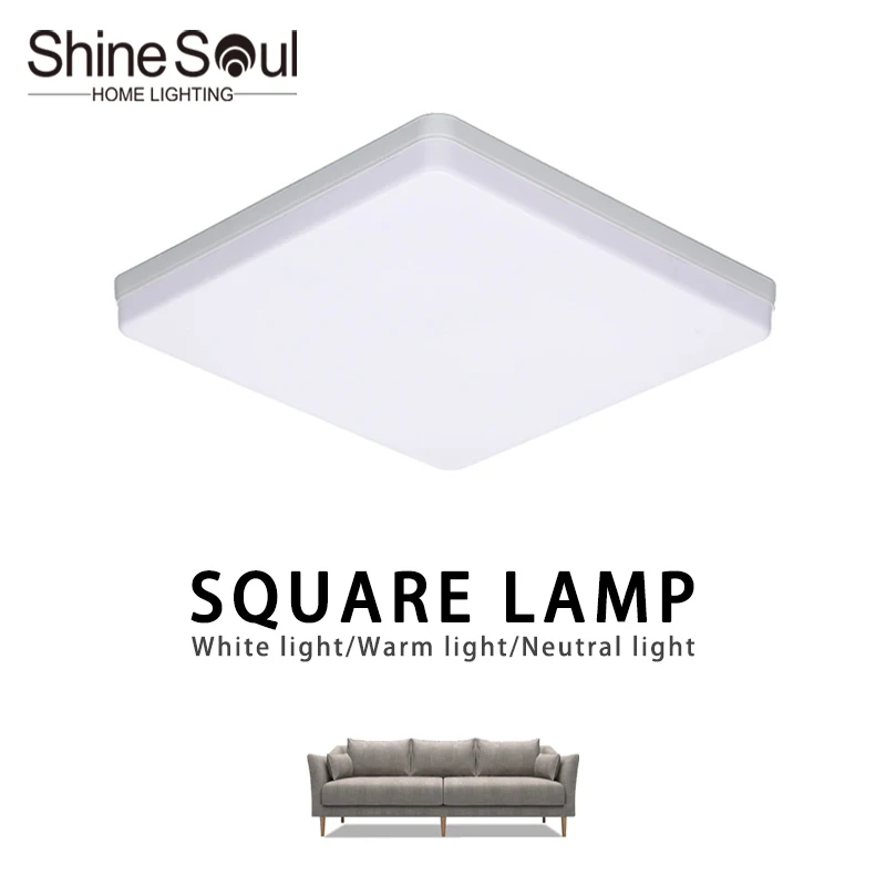 

Square LED Ceiling Light 85-265V Energy-saving and High Brightness Bedroom Lighting 48W36W24W18W Living Room Balcony Lamp