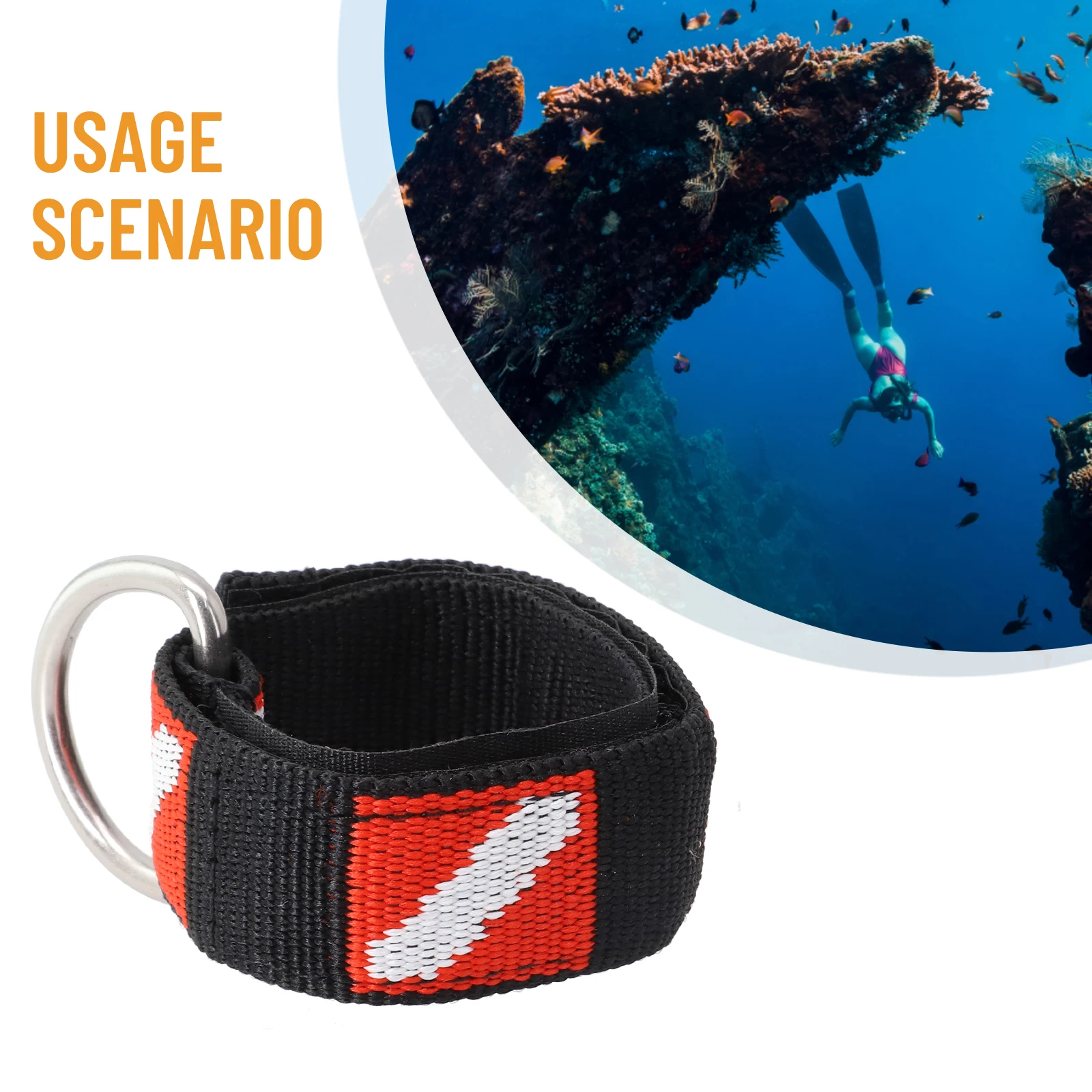 Diving Wrist Strap With Metal Webbing Band Beautiful Black Diving Flag Pattern Easy To Use Lanyard Nylon Scuba Durable
Diving Wrist Strap With Metal Webbing Band Beautiful Black Diving Flag Pattern Easy To Use Lanyard Nylon Scuba Durable