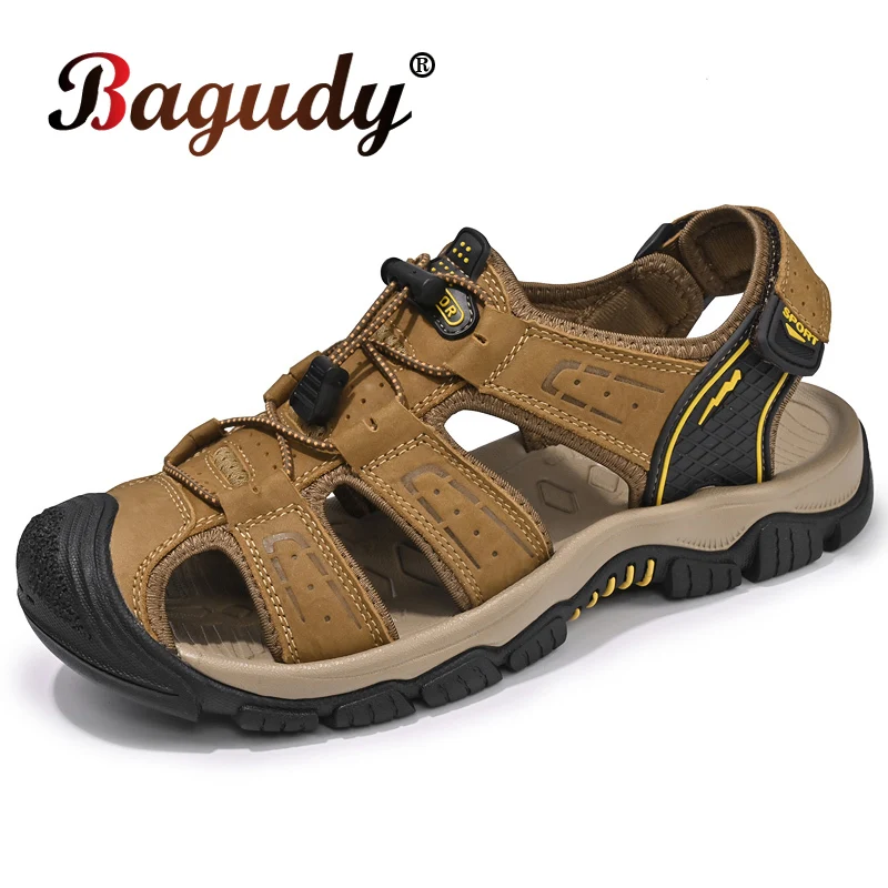 Large Size Men's Beach Sandals Outdoor Genuine Leather Summer Men Shoes Breathable Flat Casual Sneakers Footwear Wading Sandals
Large Size Men's Beach Sandals Outdoor Genuine Leather Summer Men Shoes Breathable Flat Casual Sneakers Footwear Wading Sandals