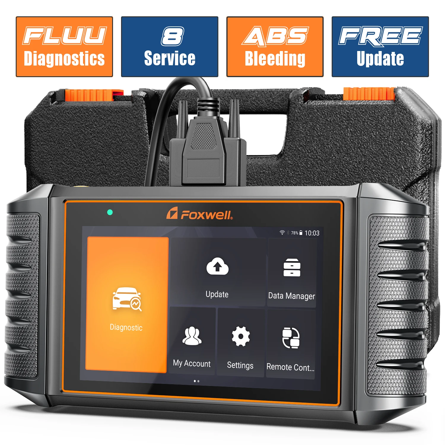

Foxwell NT726 OBD2 Scanner Car Code Reader All Makes Full Systems Scan DPF SAS TPMS OBD 2 Diagnostic Scanner Tools Free Update