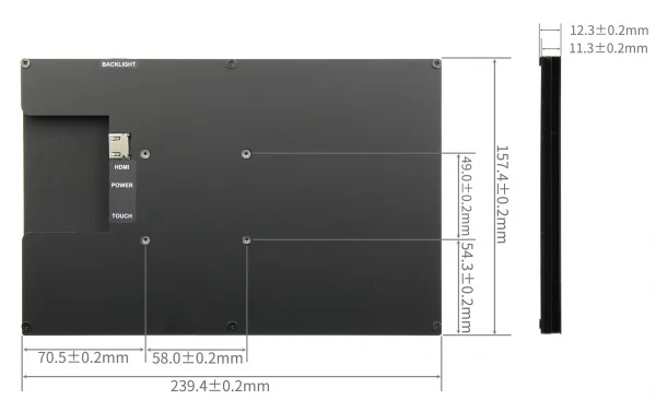 10.1 Inch IPS LCD for Raspberry Pi 5 / 4 Touch Screen 1024x600 / 1280x800 Display with Holder Monitor for Raspberry Pi 5 4B PC 10.1 Inch IPS LCD for Raspberry Pi 5 / 4 Touch Screen 1024x600 / 1280x800 Display with Holder Monitor for Raspberry Pi 5 4B PC