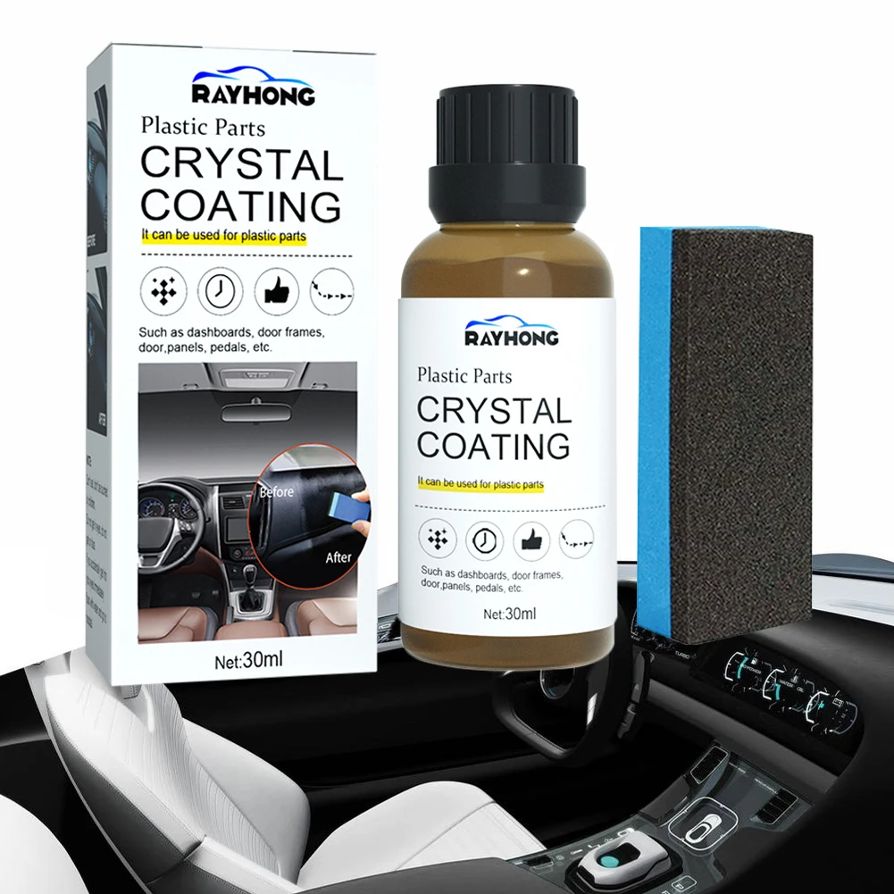 Car Plastic Restorer Back To Black Gloss 30ML Car Interior Plastic Leather Restore Auto Polish And Repair Coating Renovator
Car Plastic Restorer Back To Black Gloss 30ML Car Interior Plastic Leather Restore Auto Polish And Repair Coating Renovator