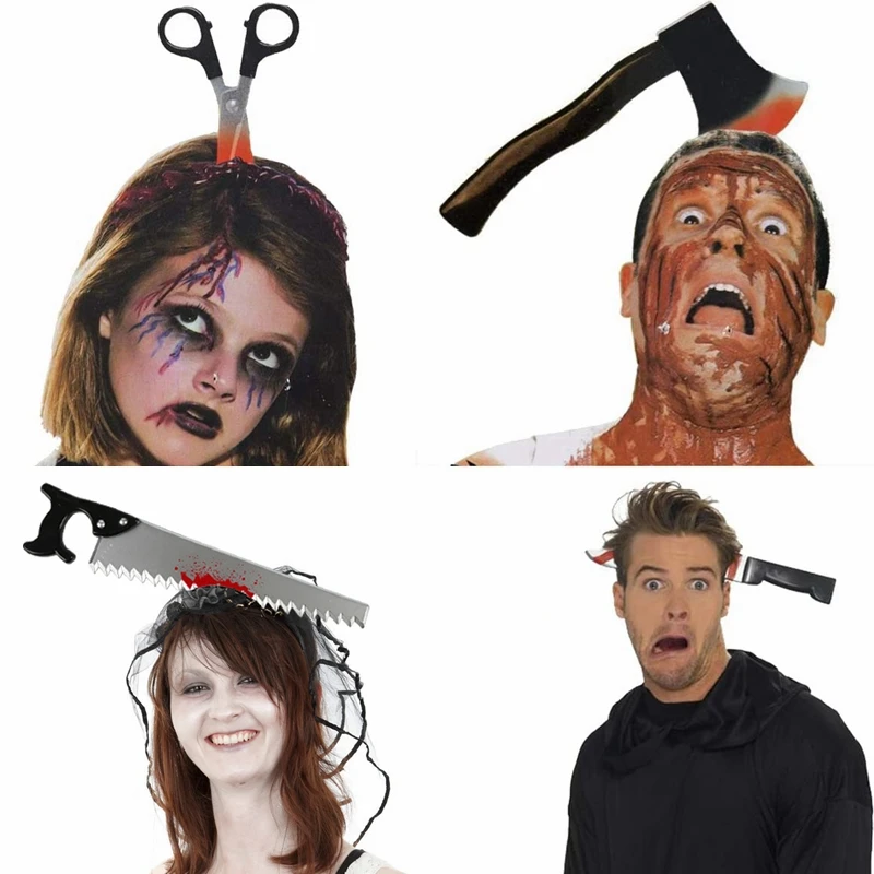 Halloween Horror Props Blood Fake Ax Saws Knife Headband for Halloween Party Masquerade Mischief Props Decoration Kids Toy Gifts
Halloween Horror Props Blood Fake Ax Saws Knife Headband for Halloween Party Masquerade Mischief Props Decoration Kids Toy Gifts
