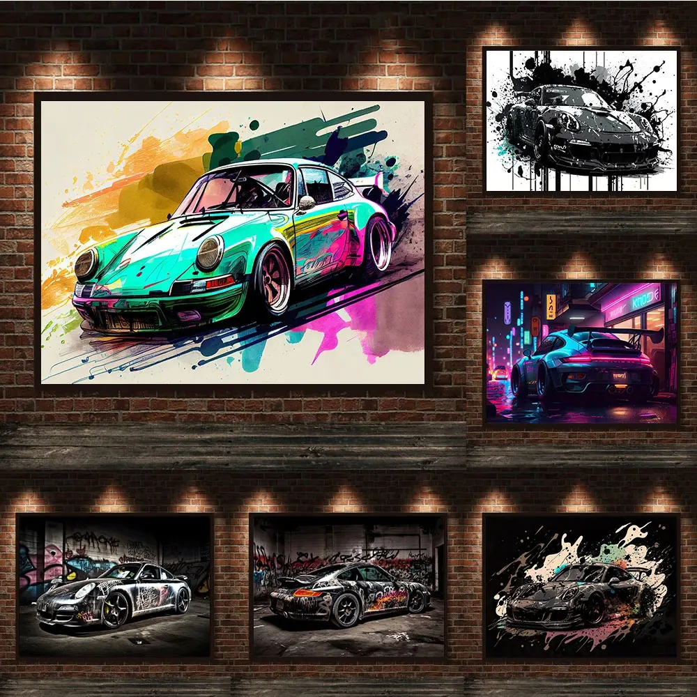 Classic Racing Graffiti Canvas Painting Large Size Luxury Sports Car Watercolor Poster Retro Supercar Wall Art Print Room Decor
Classic Racing Graffiti Canvas Painting Large Size Luxury Sports Car Watercolor Poster Retro Supercar Wall Art Print Room Decor