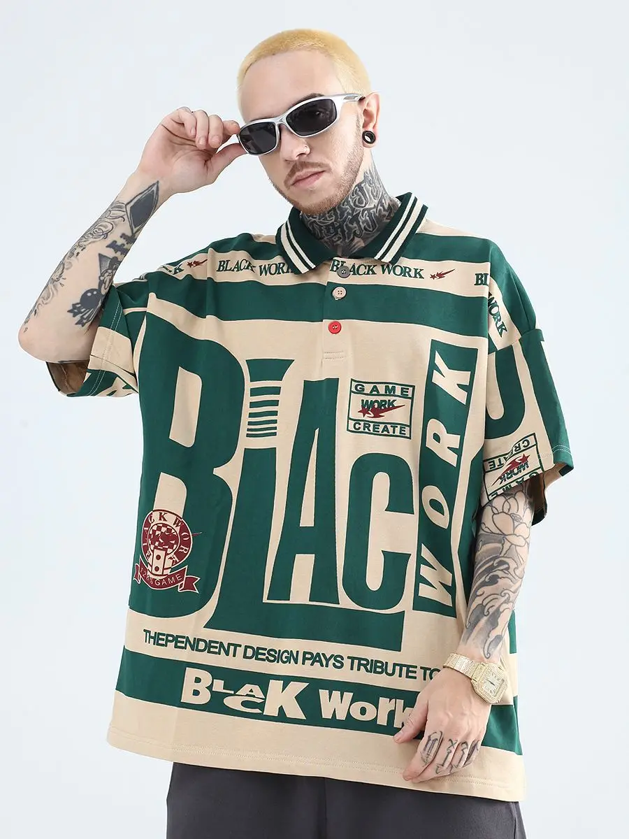 American retro color matching loose polo shirt men summer trendy brand hiphop short sleeved t shirt half sleeved trendy t-shirt
American retro color matching loose polo shirt men summer trendy brand hiphop short sleeved t shirt half sleeved trendy t-shirt