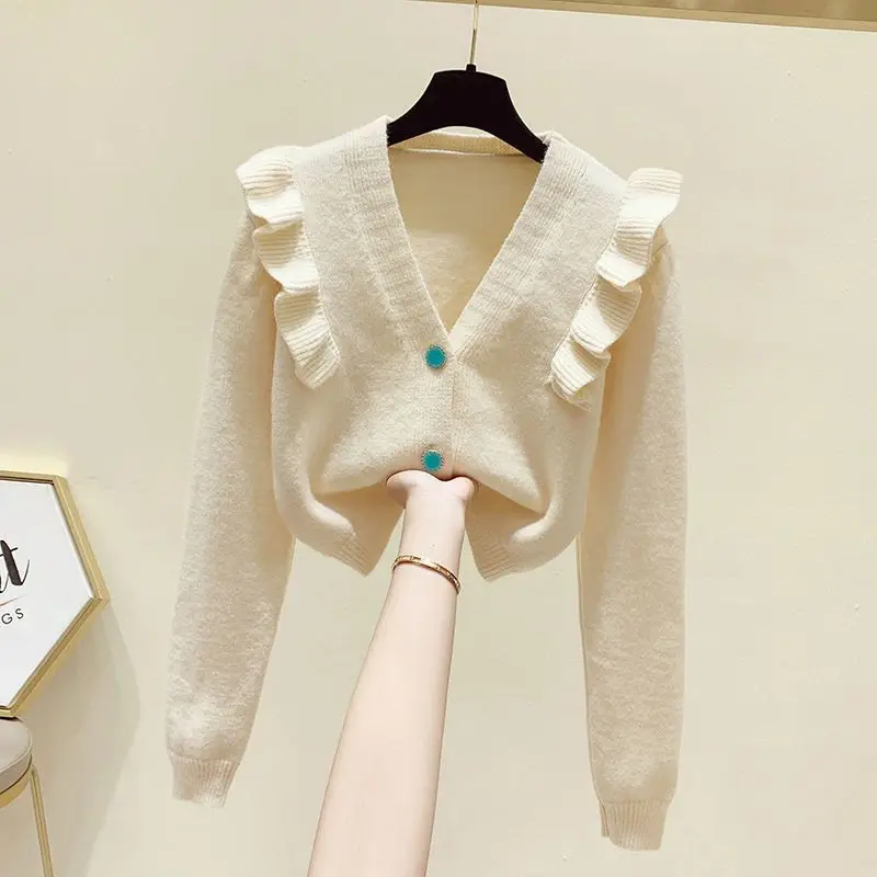 2023 Autumn and Winter Women's V-NeckPatchwork Knitted Cardigan Solid Color Sweater Loose Fashion Elegant Long Sleeve Tops
2023 Autumn and Winter Women's V-NeckPatchwork Knitted Cardigan Solid Color Sweater Loose Fashion Elegant Long Sleeve Tops