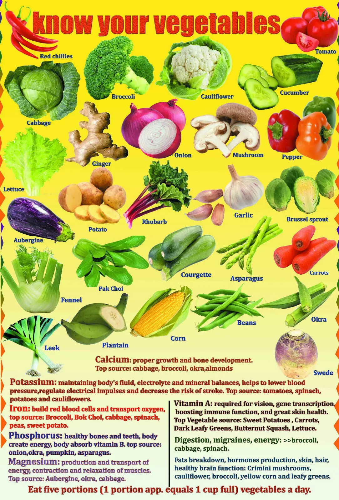 five a day VEGETABLES children kids educational kitchen Art print Silk poster Home Wall Decor
five a day VEGETABLES children kids educational kitchen Art print Silk poster Home Wall Decor