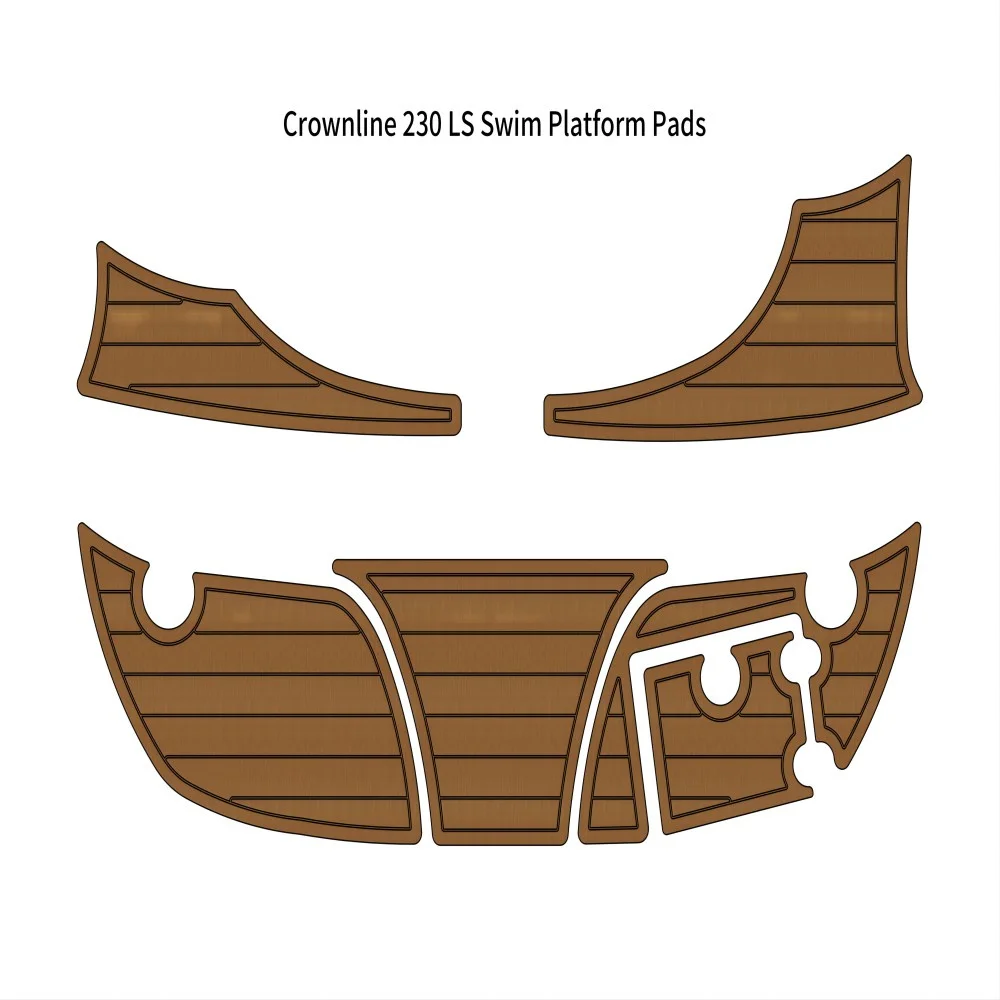 

Crownline 230 LS Swim Platform Step Boat EVA Faux Foam Teak Deck Floor Pad Mat SeaDek MarineMat Gatorstep Style Self Adhesive