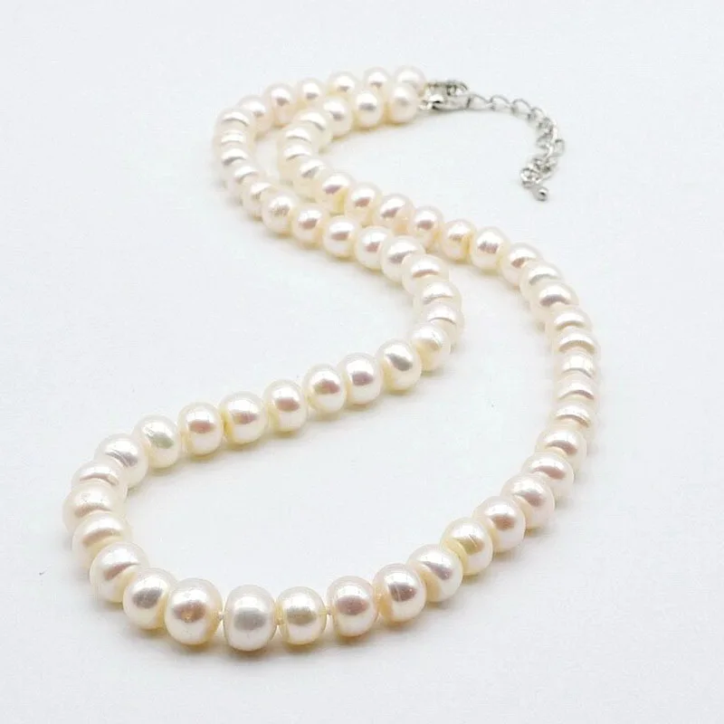 Women's Necklace Natural Freshwater Pearl Diameter 7-8mm Simple Necklace White/Pink/Purple/Pearl Necklace Mother's Day Gift
Women's Necklace Natural Freshwater Pearl Diameter 7-8mm Simple Necklace White/Pink/Purple/Pearl Necklace Mother's Day Gift