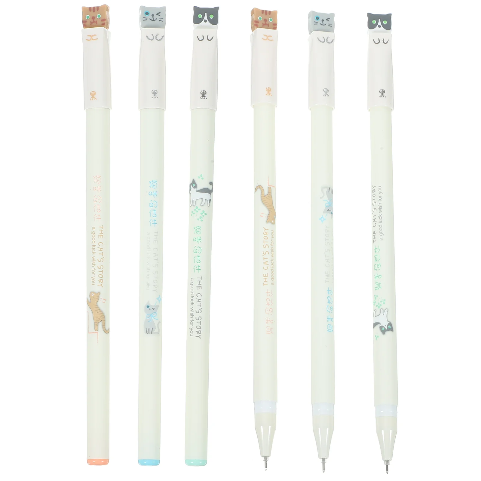 6 Pcs Stationery Black Ink Pen Writing Cat Cute Gel Student Supplies Pens for Use
6 Pcs Stationery Black Ink Pen Writing Cat Cute Gel Student Supplies Pens for Use