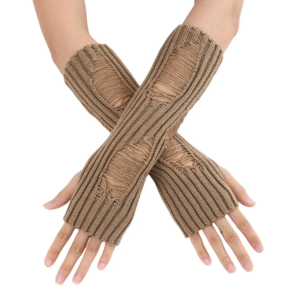 Long Fingerless Gloves Women Mitten Winter Arm Warmer Knitted Arm Sleeve Fashion Casual Soft Girls Clothes Punk Gothic Gloves
Long Fingerless Gloves Women Mitten Winter Arm Warmer Knitted Arm Sleeve Fashion Casual Soft Girls Clothes Punk Gothic Gloves