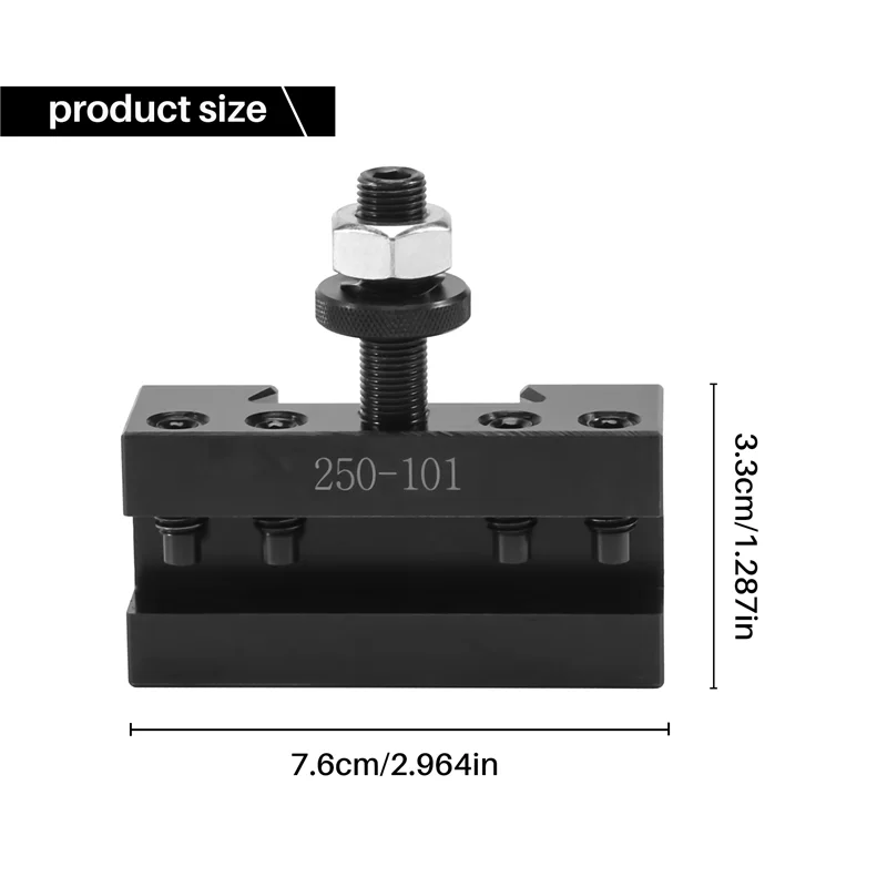 2PCS Quick Change Turning and Facing Holder 250-101 for Lathe Tool Post Holder
2PCS Quick Change Turning and Facing Holder 250-101 for Lathe Tool Post Holder