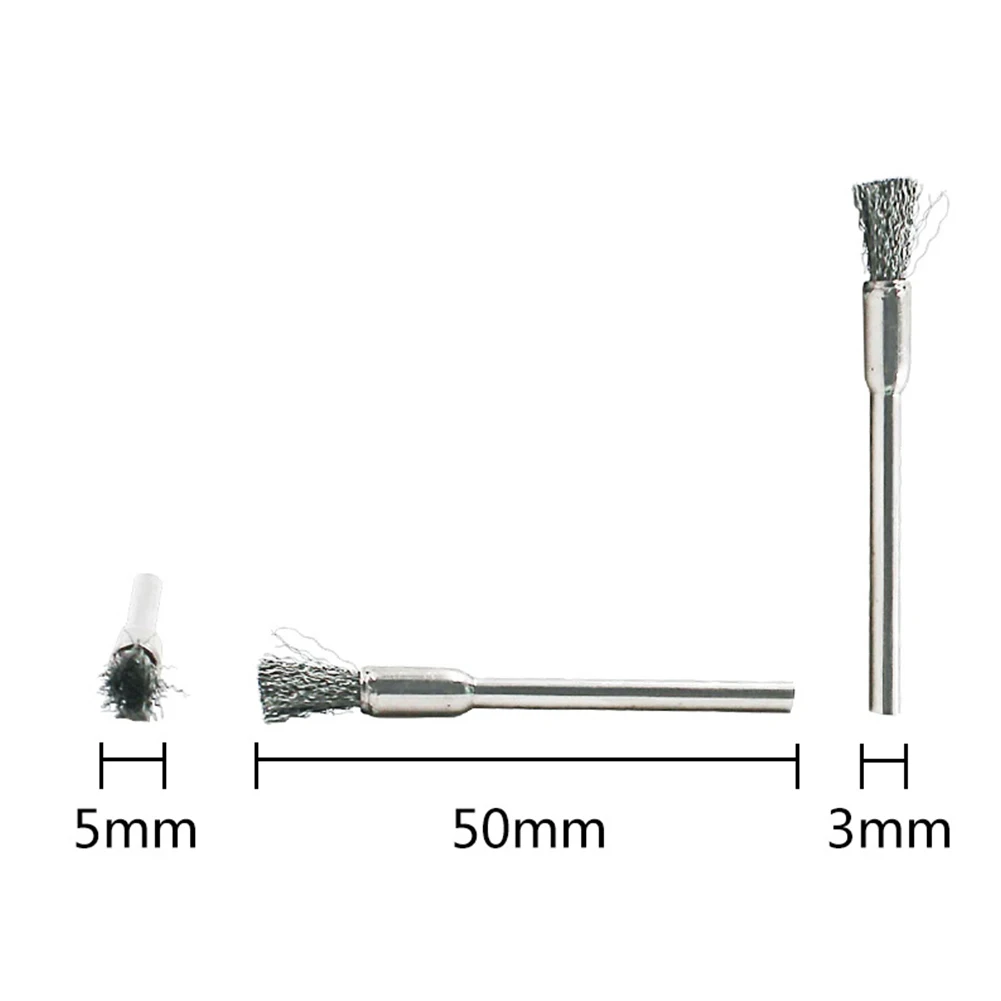 Silver Wire Brush Power Tool With Rod 3Pcs/Set Brushes Polishing Stainless Steel Steel Brush Polishing Grinding
Silver Wire Brush Power Tool With Rod 3Pcs/Set Brushes Polishing Stainless Steel Steel Brush Polishing Grinding