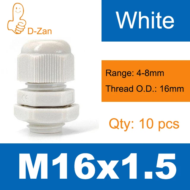 Waterproof Cable Glands Black White PA66 Nylon Sealing Glands M8 M10 M12 M16 M20 M25 M32M36 IP68 Cable Fixing Link
Waterproof Cable Glands Black White PA66 Nylon Sealing Glands M8 M10 M12 M16 M20 M25 M32M36 IP68 Cable Fixing Link