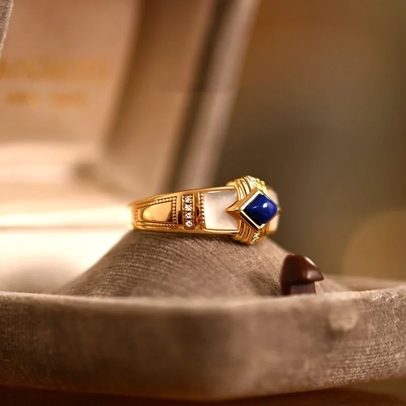 Exquisite Gold Color Blue Stone Shell Rings for Women Charm Gems Engagement Wedding Ring Charm Jewelry Gifts
Exquisite Gold Color Blue Stone Shell Rings for Women Charm Gems Engagement Wedding Ring Charm Jewelry Gifts