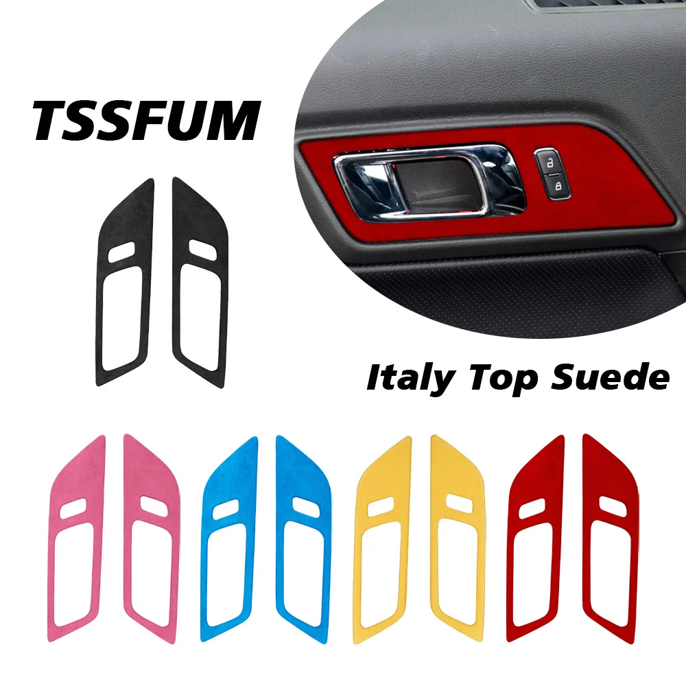 Carbon Fiber Italy Suede Cover Interior Panel Door Handle Covers Trim Door Bowl Lock Stickers Handle for Ford Mustang 2015-2024
Carbon Fiber Italy Suede Cover Interior Panel Door Handle Covers Trim Door Bowl Lock Stickers Handle for Ford Mustang 2015-2024