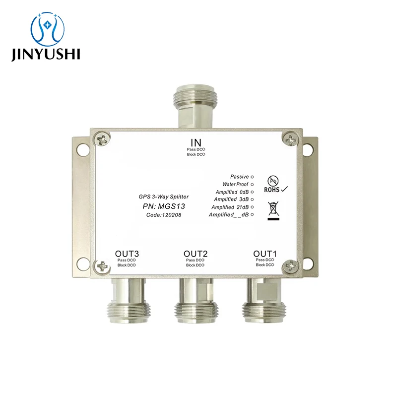 GNSS 1 In/To 3 way Power Divider Splitter Three ways MGS13 1164-1616Mhz N TNC For GPS Beidou Antenna Receiver Signal split
GNSS 1 In/To 3 way Power Divider Splitter Three ways MGS13 1164-1616Mhz N TNC For GPS Beidou Antenna Receiver Signal split